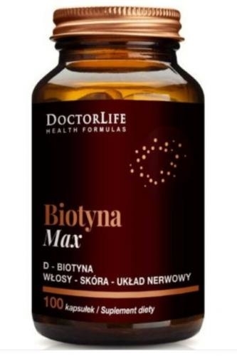 Zdjęcie Doctor Life Biotyna 2500µg Max 100 kapsuł