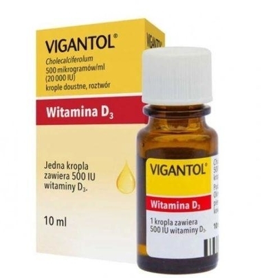 Zdjęcie Vigantol krop.doust.,roztw. 500mcg(20000I.