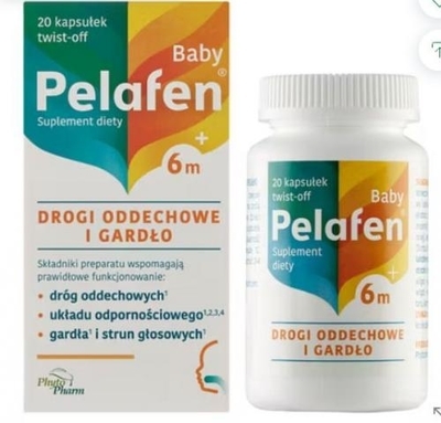 Zdjęcie Pelafen Baby 6m+ sm.owocowy 20kaps 