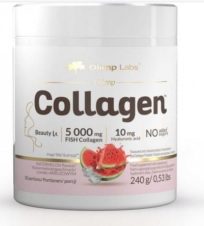 Zdjęcie Olimp Collagen o smaku arbuzowym,  proszek 240 gramów