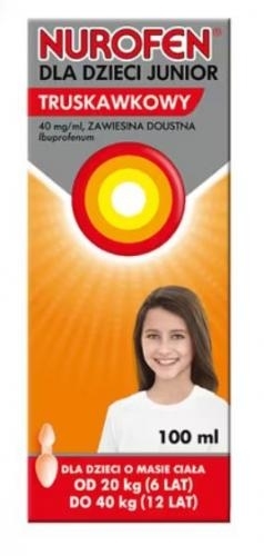Zdjęcie Nurofen dla dzieci Forte truskawkowy 150ml