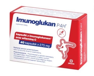 Zdjęcie Imunoglukan P4H kaps. 0,275 g 40 kaps.