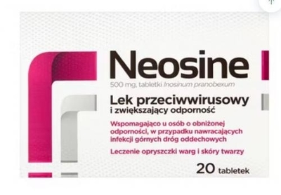 Zdjęcie Neosine tabl.powl. 0,5 g 20 tabl.