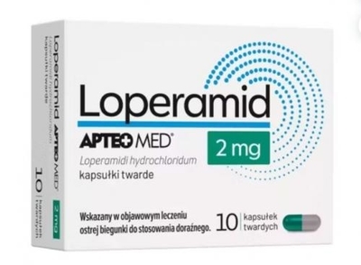 Zdjęcie Loperamid APTEO MED kaps.twarde 2mg 10kaps