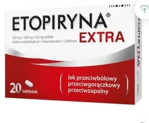 Zdjęcie Etopiryna Extra tabl. 0,25g+0,2g+0,05g 20t