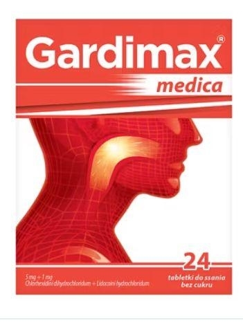Zdjęcie Gardimax Medica tabl.dossania 5mg+1mg 24ta