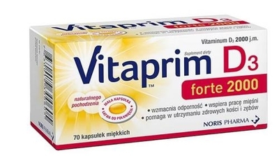 Zdjęcie Vitaprim D3 Forte 2000 kaps.miękkie 70kaps