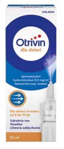 Zdjęcie Otrivin dla dzieci aerozol 0,5mg/1ml 10ml