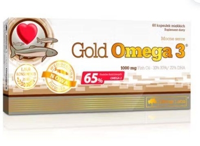 Zdjęcie OLIMP Gold Omega 3 1000mg 65%kw.tł.60kaps