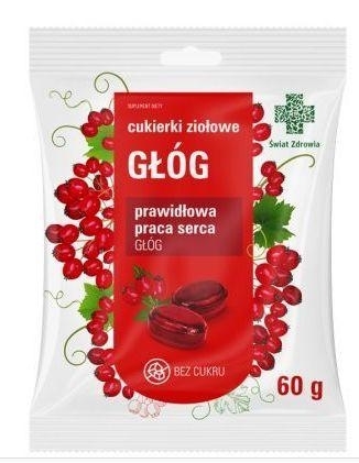 Zdjęcie Świat Zdrowia Cukierki ziołowe głóg 60g