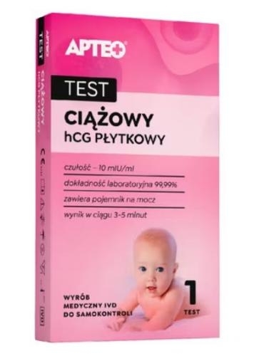 Zdjęcie Test ciążowy hCG płytkowy APTEO 1 szt.